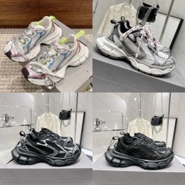 Designer Schoenen Dames Sneaker 3xl Track Sneakers 3.0 Triple Trainers Luxe Mesh 3S Beige Grijs Runner Rubberen Schoen Platform Trainer