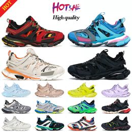 Designer schoenen damesheren casual tracks schoenen 3 3.0 platform sneakersluxury trainers witte zwarte sneakers retro track lederen trainer nylon bedrukte platformschoenen