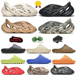 Designer glissa les pantoufles en mousse coureur hommes femme coulissante couliner coureur minéral bleu onyx sandales purs slipper résine slog slog désert ararat glisse chaussure