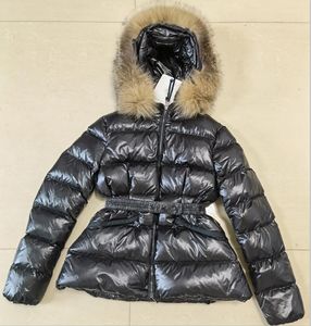 Designer kort donsjack dames nylon bont zakken met rits jas winter dikke warme donsgevulde uitloper S-XL