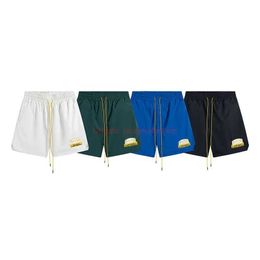 Designer Korte Mode Vrijetijdskleding Strandshorts Rhude 23ss Lentezomer Nieuw Heren Dames Brief Geborduurd Micro Label Capri Casual Losse Trendy Shorts Jogge