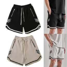 Designer Short Fashion Vêtements décontractés Shorts de plage Tendance Br Br Rep High Street Brodé Mesh Zipper Sport Capris r Lettre Brodée Cordon Shorts