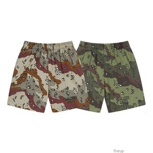 Designer Short Fashion Vêtements décontractés Shorts de plage Galeries départements New Wash Camo Shorts Summer High Street Lâche Droite Casual Capris Tendance