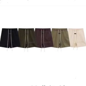 Designer Short Fashion Casual Vêtements Shorts de plage FOGs Trendy Double Thread Essen Saison 9 Flocage Imprimé Hommes Femmes Cordon Casual Loose 5/4 Shorts