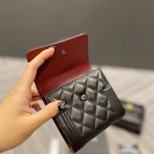 Designer portemonnee met korte vouw, leren dames, klassiek kaartpakket, portemonnee, clutch, mode, luxe portefeuilles, portemonnee, luxe creditcards