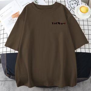 T-shirts à manches courtes pour hommes 2024 Haikyuu Anime Print Hommes Vintage Casual All-Math Tops Respirant Street Hip Hop T-shirt O-Cou Mans Coton Clo Ops