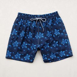Pantalones de playa para hombres de la marca Vilebre Shorts para hombres Vilebrequin pantalones de natación con malla de malla interna