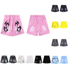 designer shorts shorts shorts grafische tee shorts heren heren dames gewassen stof street graffiti letter los fitting vrouw casual short short short