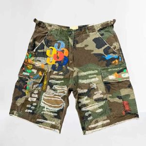 Designer Shorts Men Jeans Femmes Pantalons pour hommes Unisexe Camouflage Cargo printemps Summer Casual E BF