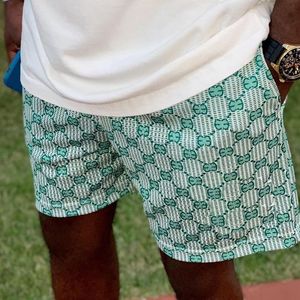 Designershorts Luxe casual herenshorts van hoge kwaliteit Mesh Ademende elastische taille Zakpatroon met trekkoord Bedrukte strandbroek Sneldrogende shorts Zomer