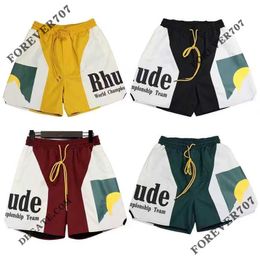 Designershorts Herenshorts Rhude Shorts Designer herenshorts Zomer Nieuwe mode Sportshorts Strandshorts voor heren Hoge kwaliteit Straat Hiphopstijl Multistijl