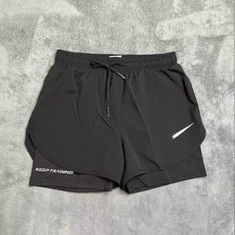 Designer shorts mannen vrouwen sportbroek zomer mode running fitness zweetwedstrijden verfrissende ademende luchtige breezy met fluorescentie