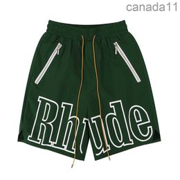 Designer Shorts Rhude Kurze Sommer Mode Strand Hosen Männer Hohe Qualität Streetwear Lose Größe Fünf-punkt Basketball ZZB H3ZZ SHI2