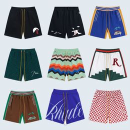 pantalones cortos de diseñador rhude shorts para menhigh bordado de bordado de bordado de bordado pantalones deportivos jogging fitness hombres diseñadores cortometrajes gratis envío para hombres para hombres