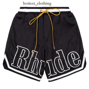 Designer shorts rhude shorts heren capsule shorts shorts strandbroek mesh mesh materiaal ademend zweet losse fitness basketbal broek heren korte grootte: m-3xl 942