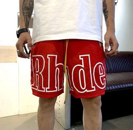 Designer-Shorts Rhude Shorts Sommermode Strandhosen Männer hochwertige Streetwear rot blau schwarz lila Hosen Herren kurze US Workout Pants43667