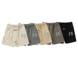 Shorts de créateurs épais pour hommes, articles amples, courts, taille moyenne, pour femmes, imprimé FG, 100% pur coton, qualité supérieure, grande taille