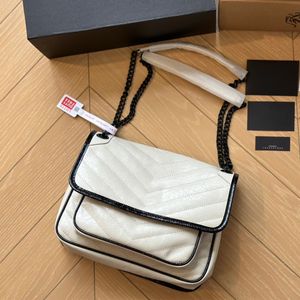 Bolso de hombro de diseñador de alta calidad con cadena de oro, bolso con solapa, bolso de mensajero para mujer, bolso cruzado de cuero de vaca, bolsos de tienda, bolso de mano para mujer, billetera de moda, monedas puras