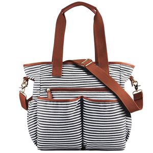 Diseñador- Bolso de hombro Gran capacidad Bolsas de pañales para bebés Mujeres Momia Maternidad Viajes Cross Body Enfermería Organizador Bolsas