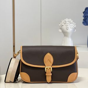 Bolso de hombro de diseñador de calidad de mostrador bolso de mensajero de lujo bolso de cuero genuino 24 cm bolso cruzado de alta imitación con caja ZL163