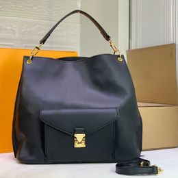 Bolso de hombro de diseñador Metis Mujeres Totes Moda Mujer Crossbody Bolso en relieve Bolsos clásicos Lujo de una sola manija Tote Casual Señora Bolsas de compras Monedero femenino