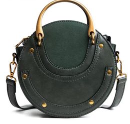 sac à bandoulière design femmes sacs à bandoulière nouvelle mode sac à main cercle ventes chaudes sac fourre-tout petits sacs de messager en cuir pu rétro