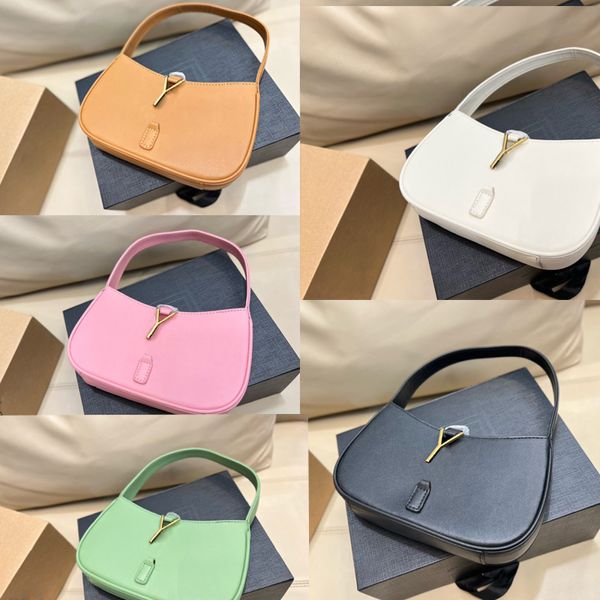 Bolso de hombro de diseñador Bolsos de moda para mujer Bolso de cuero con patrón clásico Bolsos elegantes para mujeres debajo del brazo Bolso de hombro con cierre elegante