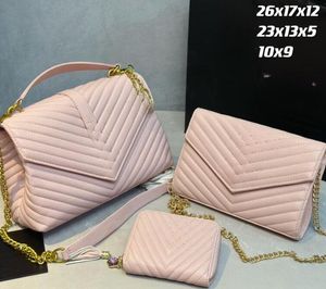 Designer schoudertassen CC Letter Emmer Tas Echt leer Handtas met trekkoord Gouden of zilveren ketting draagtassen voor dames Mode portemonnee Luxe tas