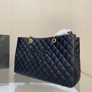 Bolsos de hombro de diseñador Classic Women Shoulder Cadena de moda Totechaanel CC Paris Brand Gran capacidad Billetera de cuero de alta calidad 38 cm