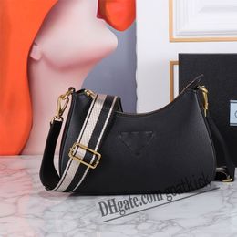 Bolsos de hombro de diseñador Fashion Backarm Bag Women Bag Cavo Bag Bag Metal Zipper Abertura Negro Pink Clásico Crossbody Eather Color sólido