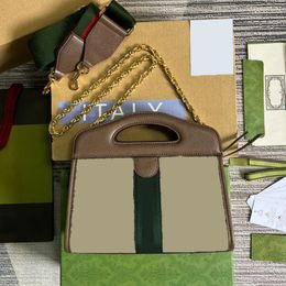 Bolsos de hombro de diseñador para mujer, serie Ophidia, bolso de mano con correas, bolso para niñas, bolso de mensajero con cadena, billetera 693724