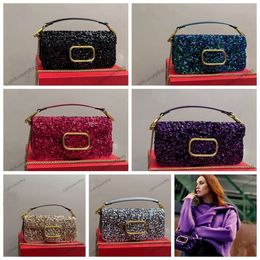 Sac à bandoulière Baguette pour femmes de haute qualité de luxe de mode sacs à bandoulière paillettes nouvelles dames fourre-tout Bling sacs à main sacs à main 230913