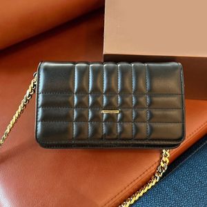 Sac de chaîne en métal épaule designer sacs à couverture de couverture de couverture de portefeuille de portefeuille