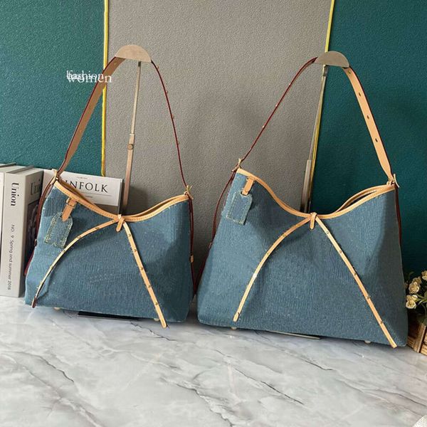 Designer épaule femmes fourre-tout sacs denim vintage main taille toile sac à main sous les bras sac imprimé sac à dos or matériel pochette 46203 46837 luxe femme chaude femme