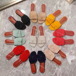 Designer Sidles Platform Sandals Nubuck Leather Slippers Autruch en cuir pantoufles de femmes chaussures d'été sandales de plage