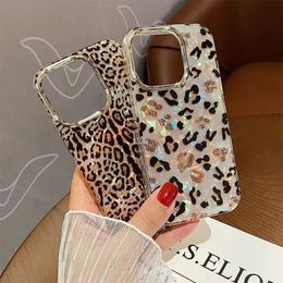 Designer Silicone Phone Case Fashion Shell Leopard Print Geschikt voor iPhone 14 13 12 Pro Max 11 14Plus Soft Shell Anti-Fall Phone Case