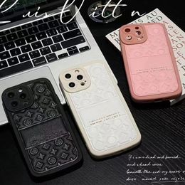 Designer Silicone Phone Cases Fashion Phonecase voor iPhone 14 Pro Max 13 12 11 XS XR Luxury lederen Case Dames Letters Cover Shell 238165C