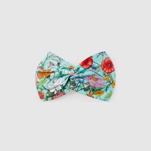 Bandanas en soie de styliste élastiques pour femmes, bandeaux à la mode pour filles, bandes de cheveux à fleurs, écharpes, accessoires cadeaux, bandeaux