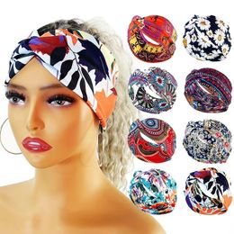 Designer Zijde Elastische Hoofdbanden Voor Vrouwen Haarband Luxe Meisjes Bloemen Bloemen Vlinder Haarbanden Sjaal Haaraccessoires Geschenken Hot Headwraps