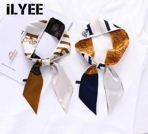 Designer Silk Hair Wrap Scarf Bandana Hoofdband Women Fashion Purse Tas Riem Ribbon sjaals For Ladies Foulards Sjaals7812412