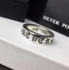 Designer Silver Cross Rings Bague pour les hommes Femmes Luxury Brand Tendance Personnalité Punk Cross Style Lovers Gift Hip Hop Jewelry Rock Good