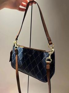 Sac à bandoulière unique design Sac en tissu denim pour femme Deux bretelles peuvent être utilisées comme sac à main