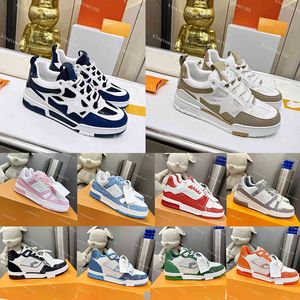 Designer Skate Heren schoenen Casual Sneakers Rubber Trainers Platform Sneaker Multicolor veter skate schoenen 1854 Runningschoen Zwart Wit met doos 91038