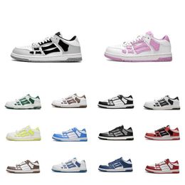 2023 Designer SKEL TOP Skelet Retro Casual Schoenen Triple Zwart Wit Blauw Mannen Vrouwen AMRI Lage Sneakers 36-45