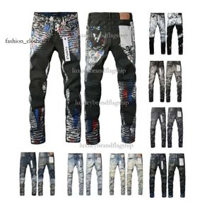 Diseñador Men de moda delgada para hombres Pantalones de mujer Púrpura Púrpura Jeans grises Black Hole Nuevo estilo Bordado Auto cultivación Pies pequeños