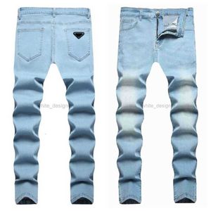 Designer Skinny Fashion Men Jeans pour hommes Pantalons pour femmes Marque Black Grey Jeans Hole New Style Empose d'auto-culture Small Feet