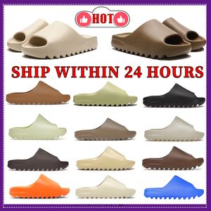 Designer Slide Men Femmes Slippétes Sandales extérieures Slipper Beach Beach Indoor Été Sliders Bone ONYX ENFLAME ORANGE TERRE BRORN HOMMES SLIQUES OCHER VERMILION SANDAL