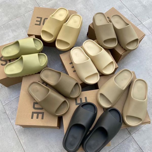 Slides de créateurs Foam Runner Hommes Femmes Vermillion Minéral Bleu Onyx Pure Sandales Slide Pantoufles Ochre Os Résine Sabots Desert Ararat Runners slide sliders36-48