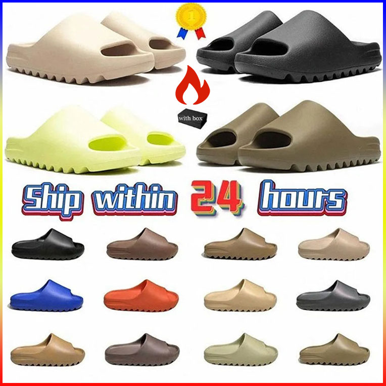 Tasarımcı Slaytlar Köpük Runner Dişleri Tasarımcılar Sandals Erkek Kadınlar Vermillion Mineral Onyx Pure Plaj Terlik Sarda Kemik Reçine Sandle Düz Açık Ayak Ayakkabı