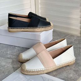 Designer Slides Mocassins Espadrilles Femme Chaussures Véritable 100% Cuir Quilting Pure Couture À La Main Femme Appartements De Luxe Top Quilty 530